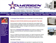 Tablet Screenshot of amerigenpower.com